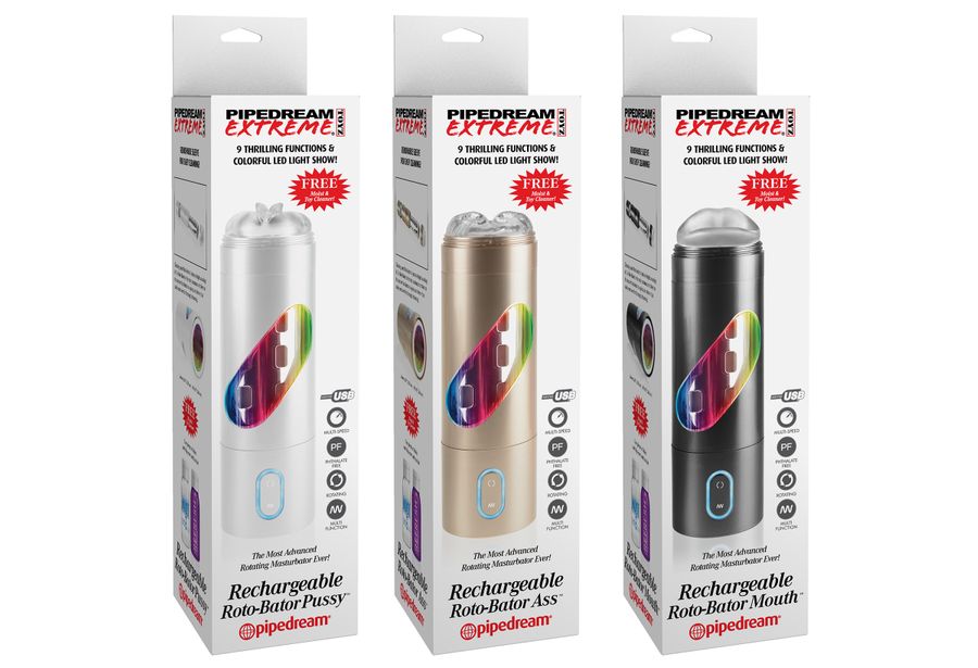 Rechargeable Roto-Bator Pussy/Mouth/Ass