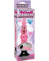 Waterproof Wall Bangers Ribbed Anal Plug