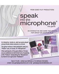 Speak into the Microphone