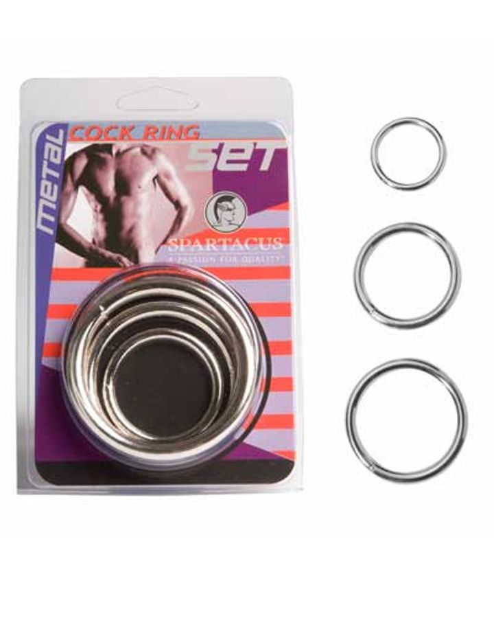 Metal Cock Ring Set