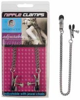 Adjustable Nipple Clamps with Jewel Chain