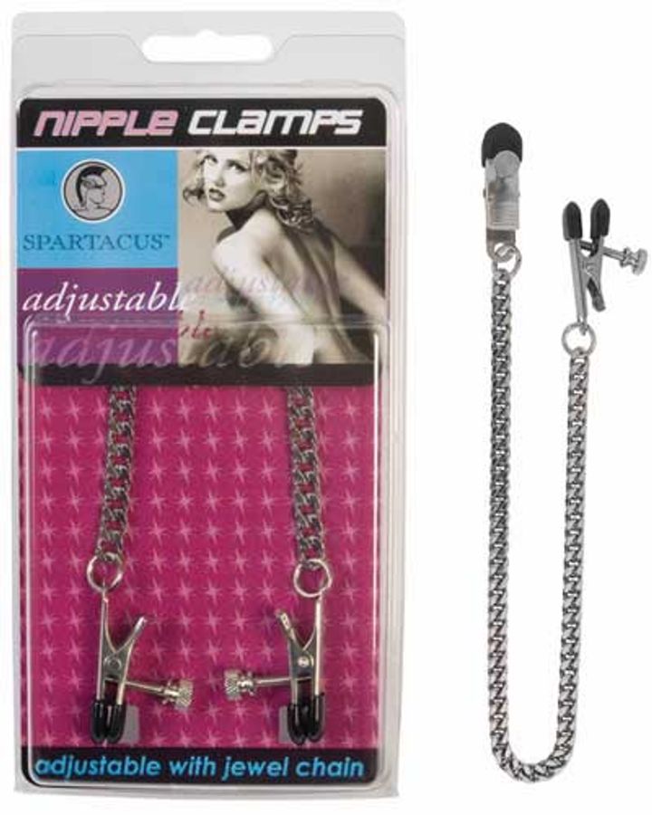 Adjustable Nipple Clamps with Jewel Chain