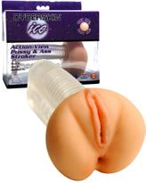 Cyberskin Ice Action-View Pussy/Ass Stroker