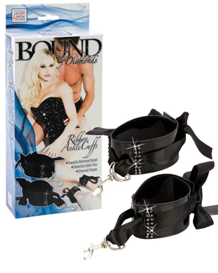 Bound By Diamonds Ribbon Wrist/Ankle Cuffs