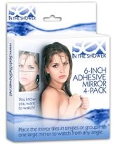 Sex in the Shower 6-Inch Adhesive Mirror Pack