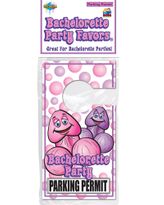 Bachelorette Party Favors Parking Permit