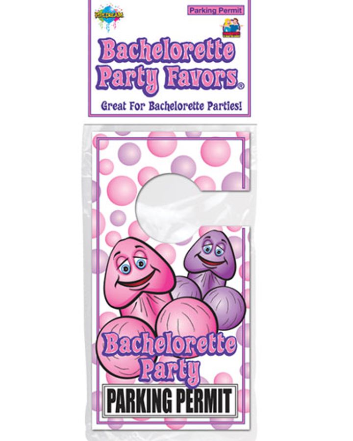 Bachelorette Party Favors Parking Permit