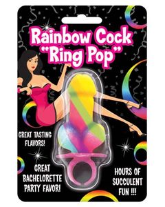 Rainbow Cock Ring Pop