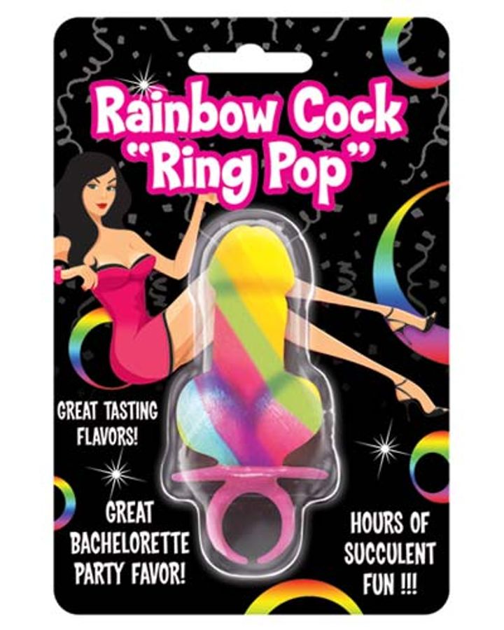 Rainbow Cock Ring Pop