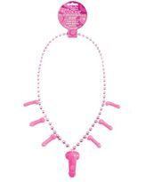 Pink Pecker Party Whistle Necklace