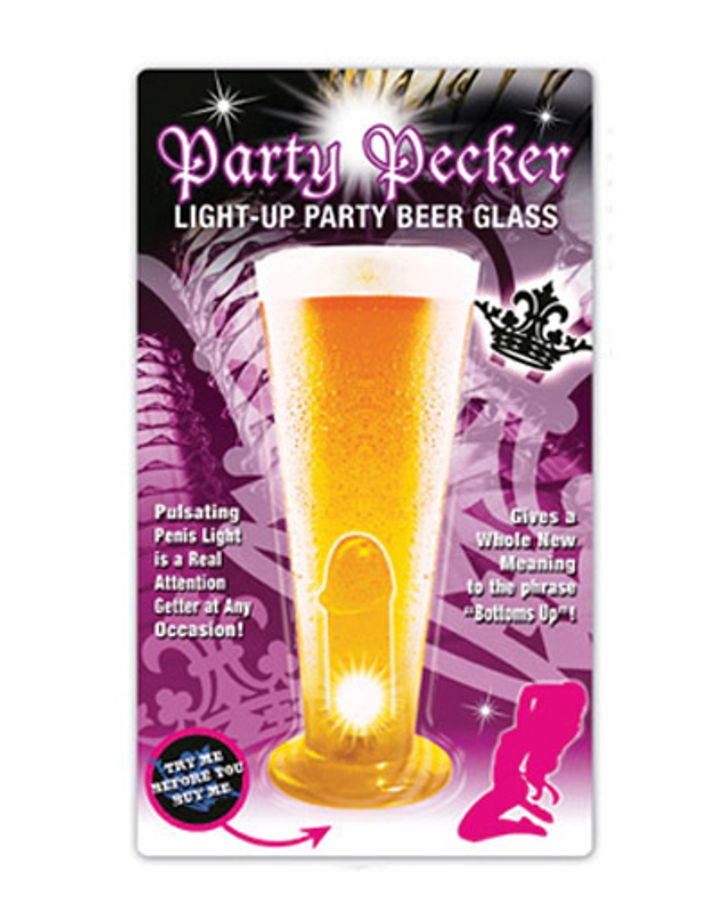 Party Pecker Light-Up Party Beer Glass