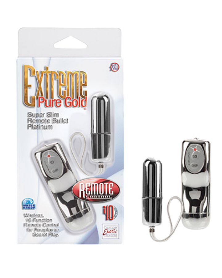 Extreme Pure Gold Super Slim Remote Bullet