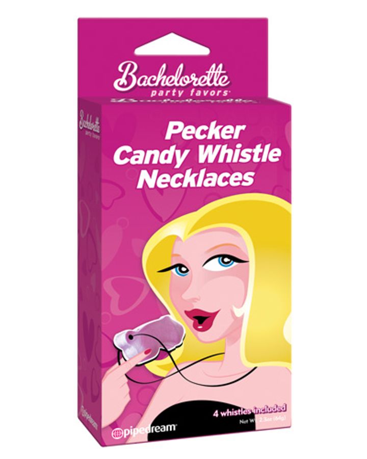 Bachelorette Party Favors Pecker Candy Whistle Necklace