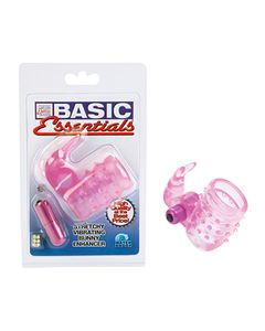 Basic Essentials Stretchy Vibrating Bunny Enhancer