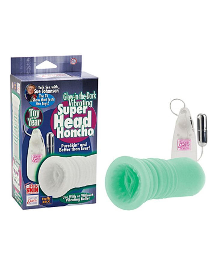 Glow-in-the-Dark Vibrating Super Head Honcho