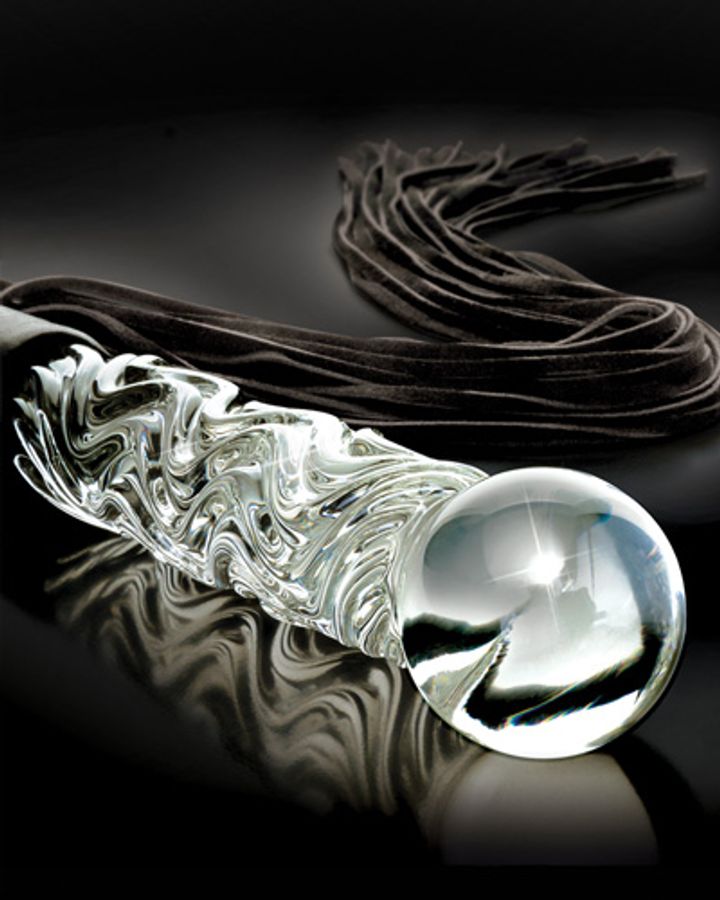 Icicles No. 38 Hand Blown Glass Whip