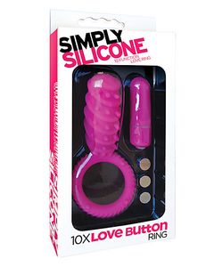 Simply Silicone 10X Love Button Ring