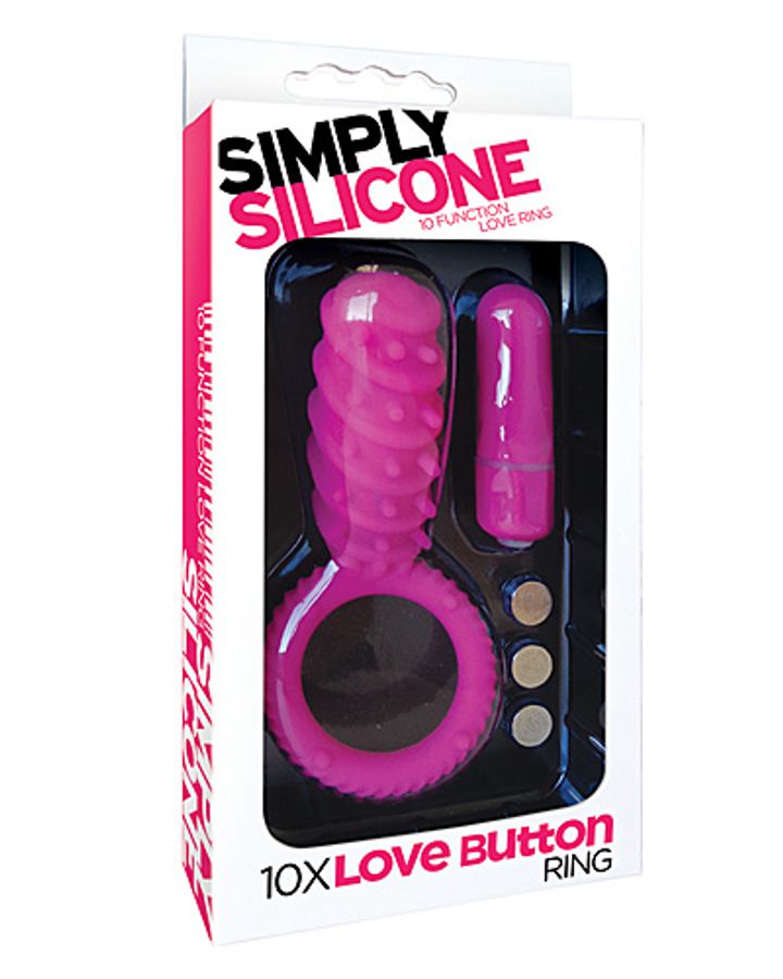 Simply Silicone 10X Love Button Ring