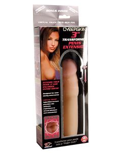 Cyberskin Xtra Thick 3" Transformer Penis Extension