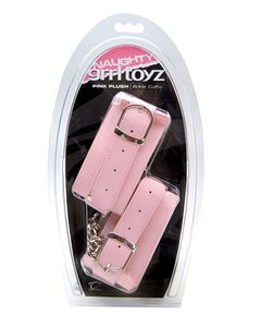 Naughty Grrltoyz Pink Plush Ankle Cuffs