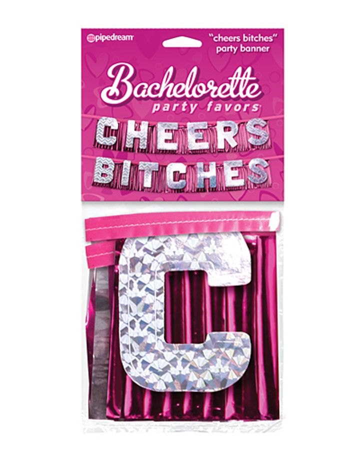 'Cheers Bitches' Party Banner