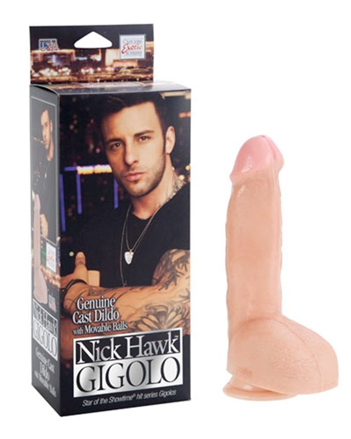 Nick Hawk Gigolo Genuine Cast Dildo With Movable Balls