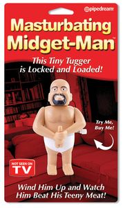 Masturbating Midget Man Wind-Up Doll