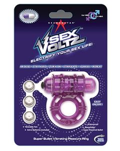 Sex Voltz Vibrating Pleasure Ring & Super Bullet