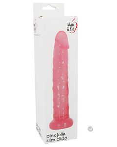 Pink Jelly Slim Dildo