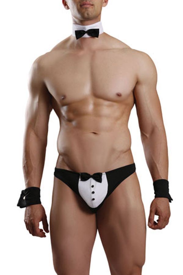 Tuxedo Thong Set