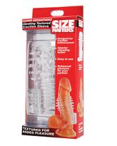 Size Matters Vibrating Textured Erection Sleeve