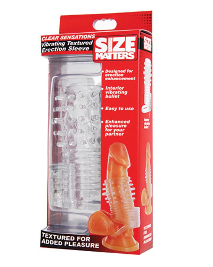 Size Matters Vibrating Textured Erection Sleeve