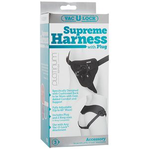 Vac-U-Lock Platinum Supreme Harness With Plug