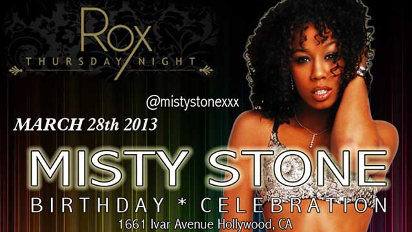 Misty Stone Birthday Party This Thursday at Roxbury