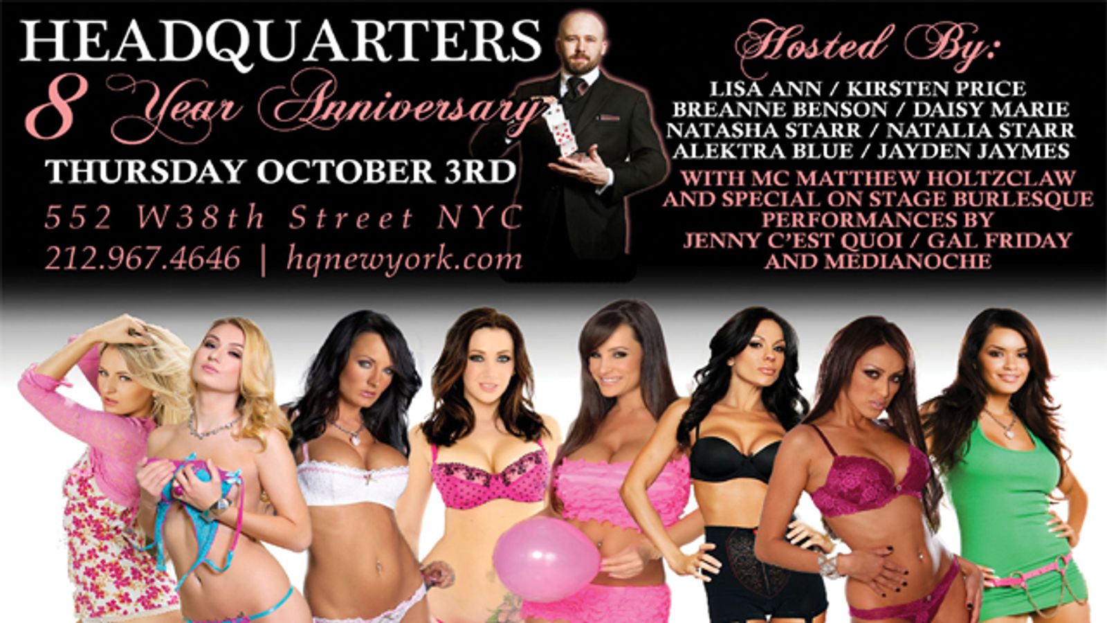 Headquarters Gentlemen’s Club Celebrates Eight Sexy Years