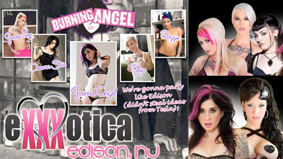 Joanna Angel and Girls of BurningAngel Light Up Exxxotica