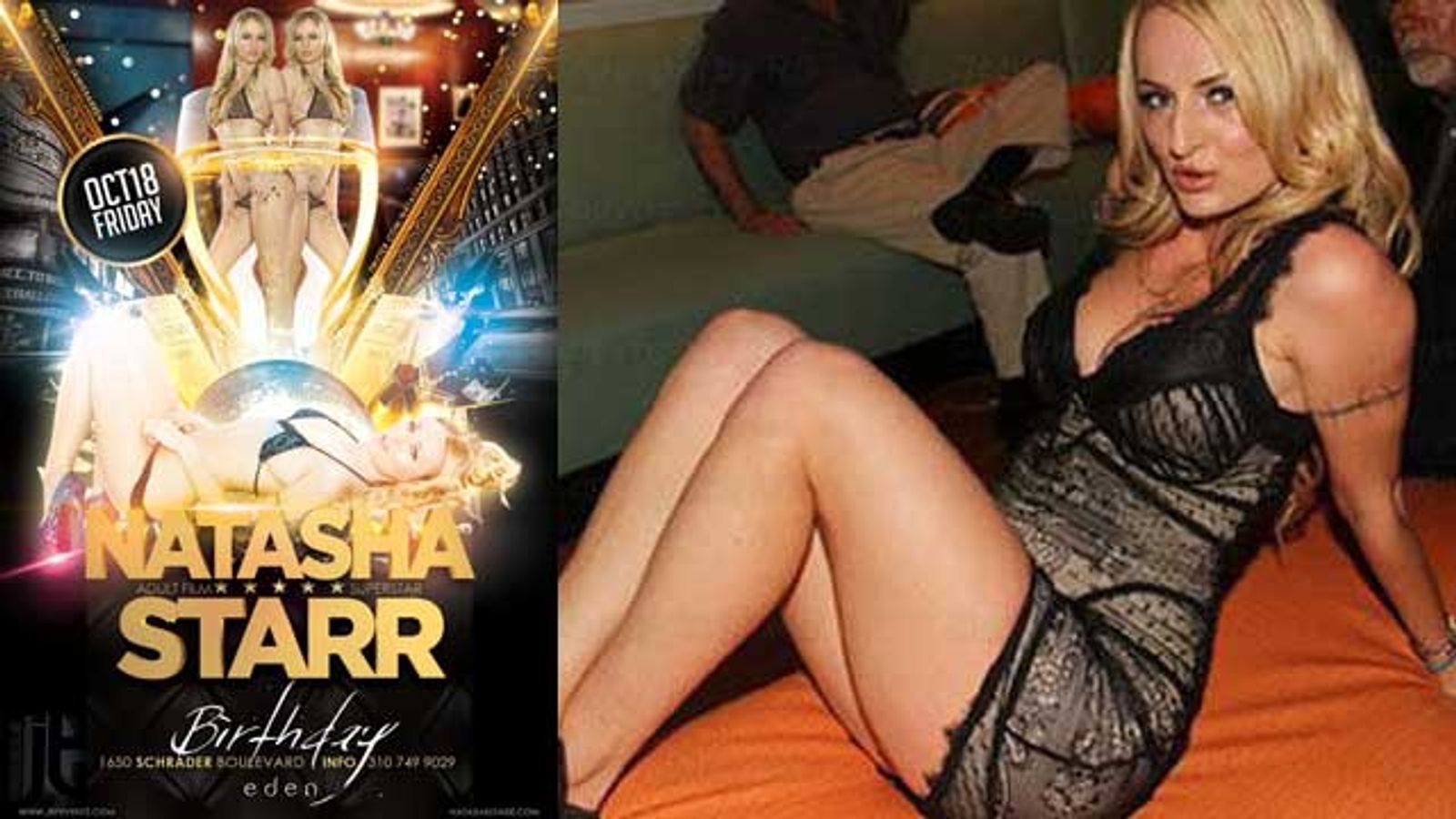 Celebrate Natasha Starr’s B'day at Eden-Hollywood This Fri. Night