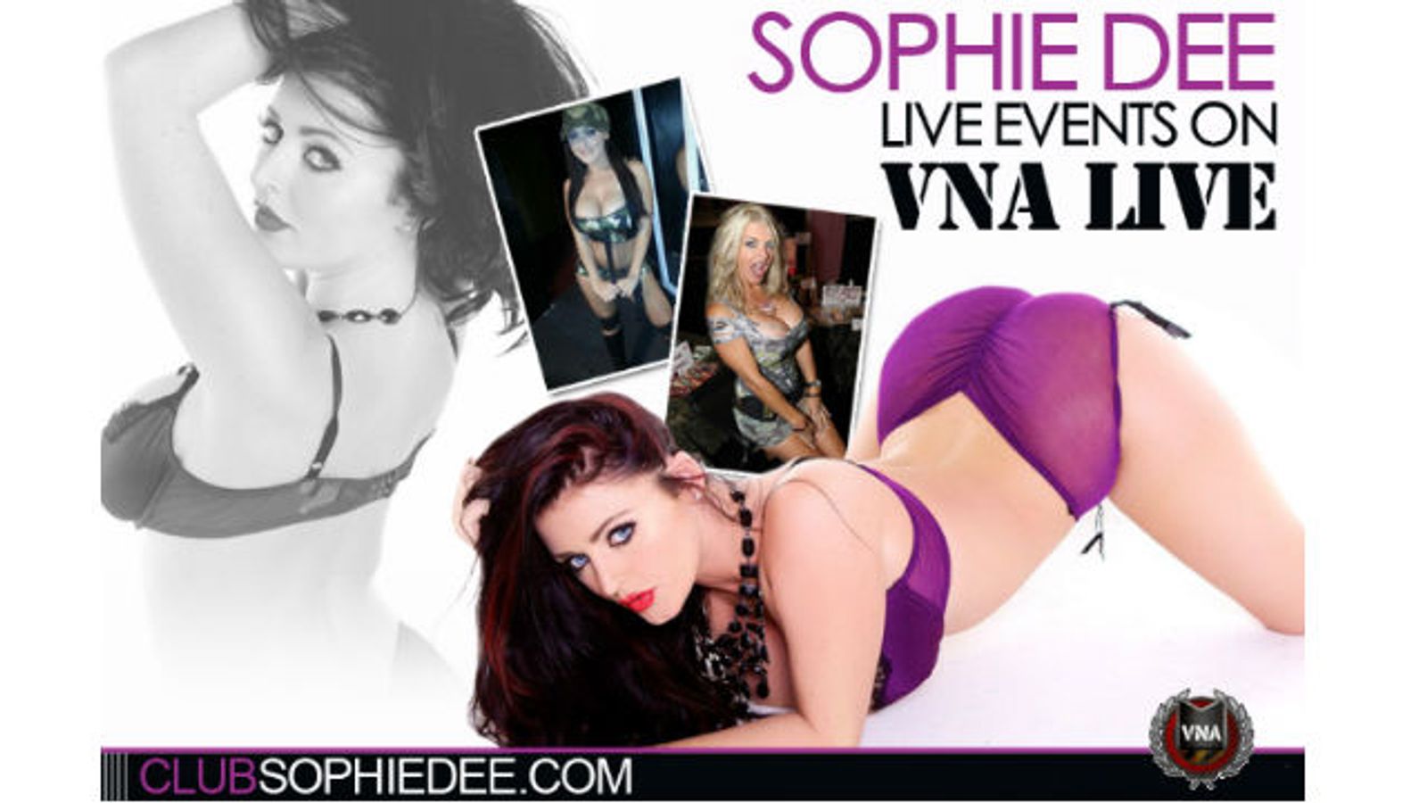 Sophie Dee Signs on to Vicky Vette's VNALive