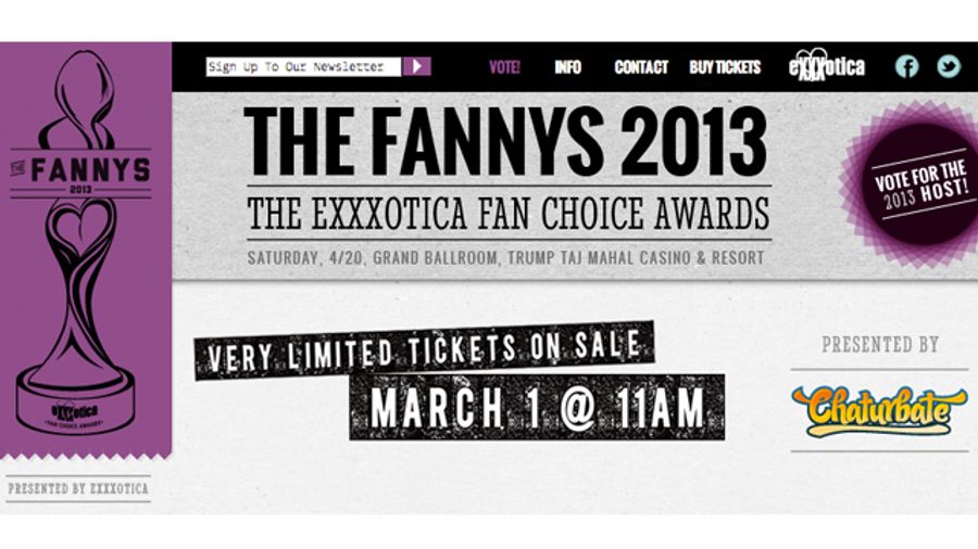 Exxxotica's Fanny Awards Announces Categories, Celebrity Hosts