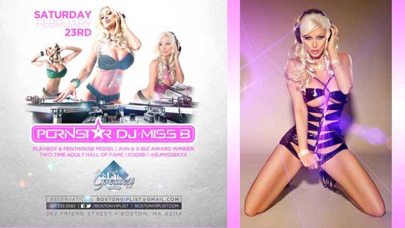 Adult Legend DJ Brittany Andrews To Spin At Greatest Bar Boston