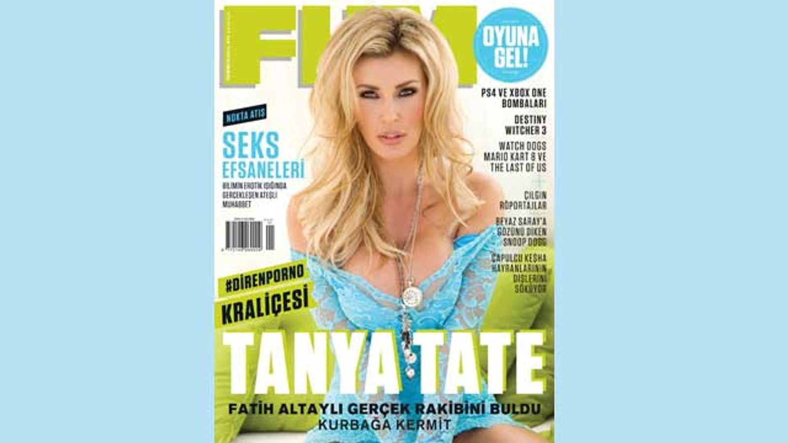 Turkish FHM Magazine Showcases Tanya Tate On Cover