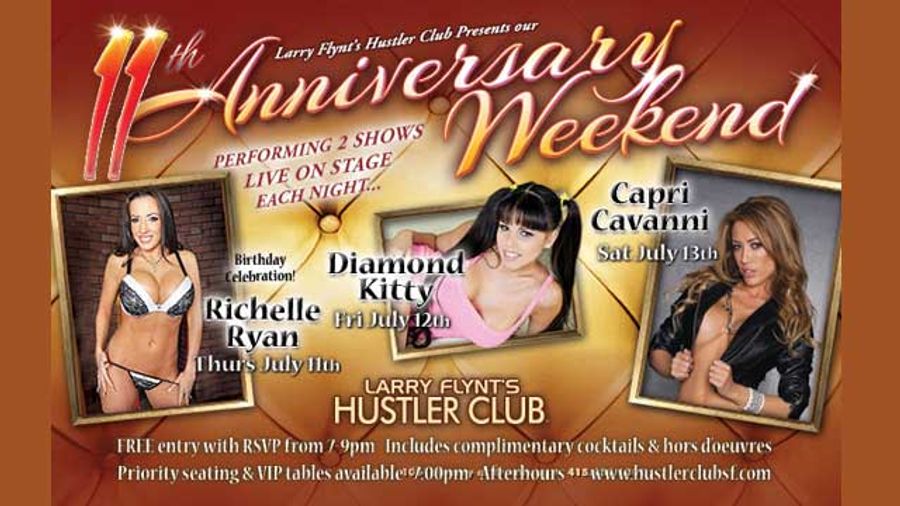 Capri Cavanni and Friends at the Hustler Club in SF Saturday