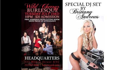 Wild Cherryz Burlesque & DJBritStar at Headquarters Club July 23