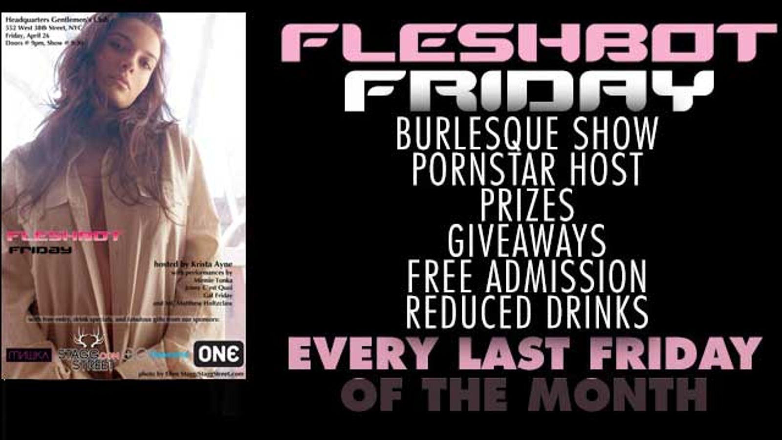 Penthouse Pet Krista Ayne to Host Fleshbot Friday at NY Club