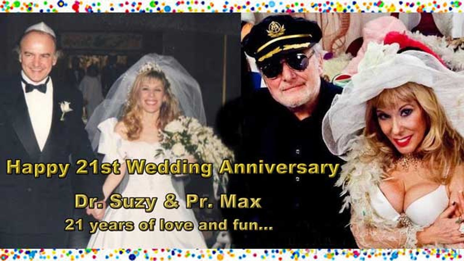 Dr. Suzy's 21st Wedding Anniversary on This Saturday's Show