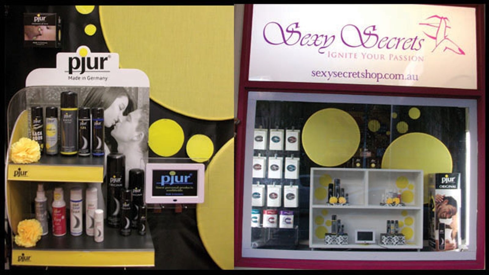 Sexy Secrets Impresses With Display Window Featuring pjur