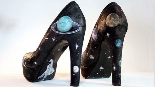 Coco Brown Working With Artist Michael Dyne Mieth on Space Shoe Design