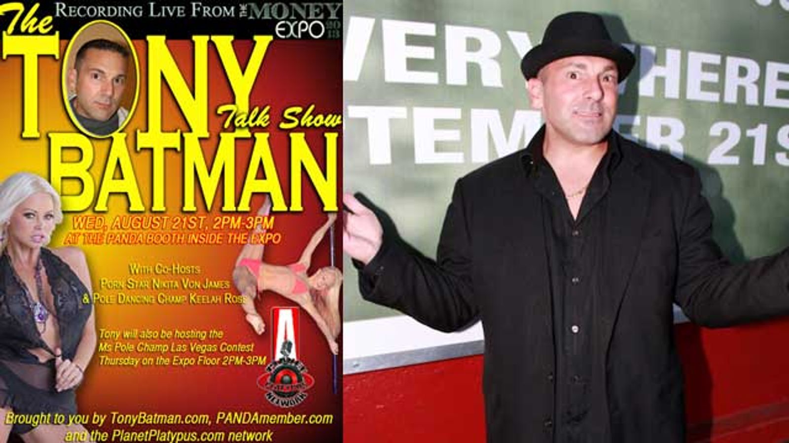Tony Batman Broadcasts Live from Las Vegas Aug 21