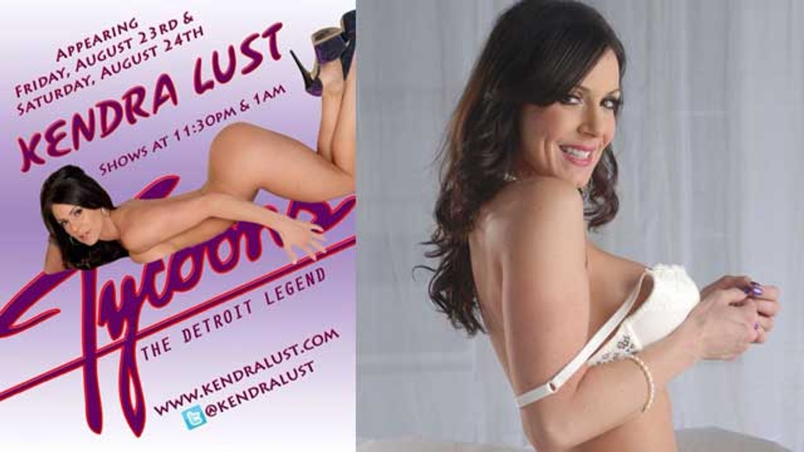 Kendra Lust Features at Tycoon’s Gentlemen’s Club in Detroit Aug. 23-4