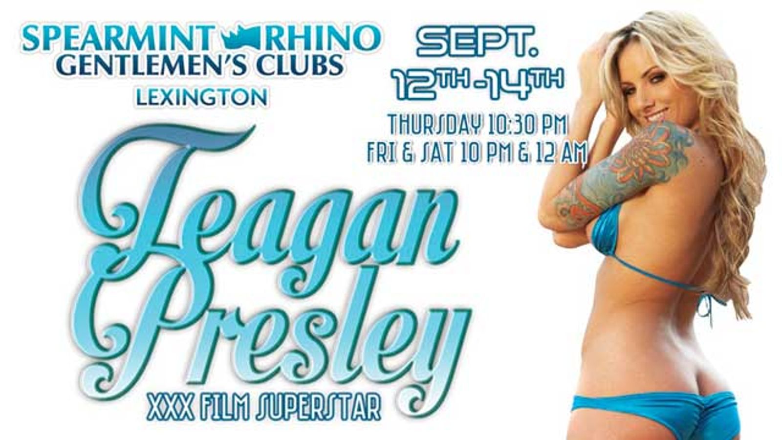 Adam & Eve Contract Star Teagan Presley Heads to Lexington